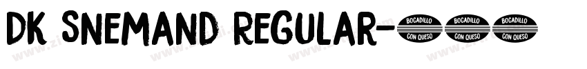 DK Snemand Regular字体转换